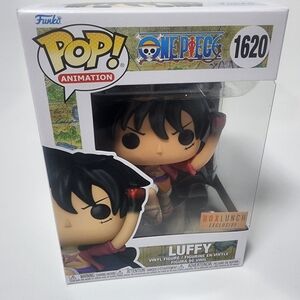 Funko Pop Animation Luffy with Black Hair and Red Outfit